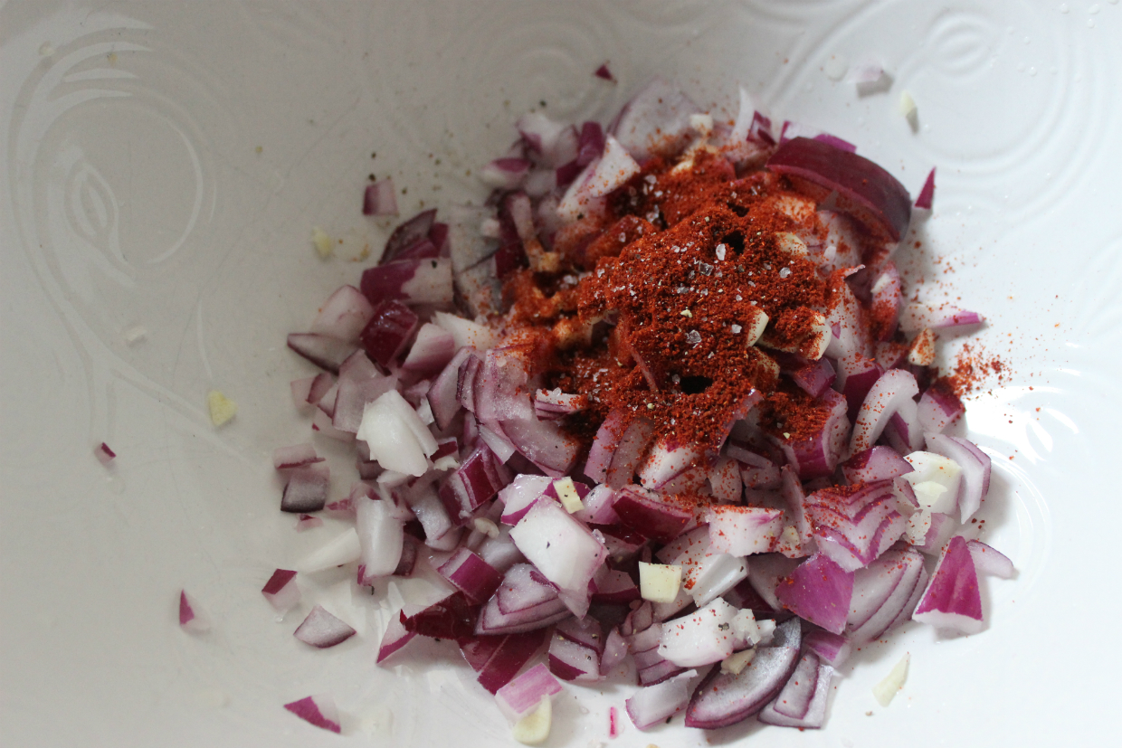 onion and paprika colour explosion