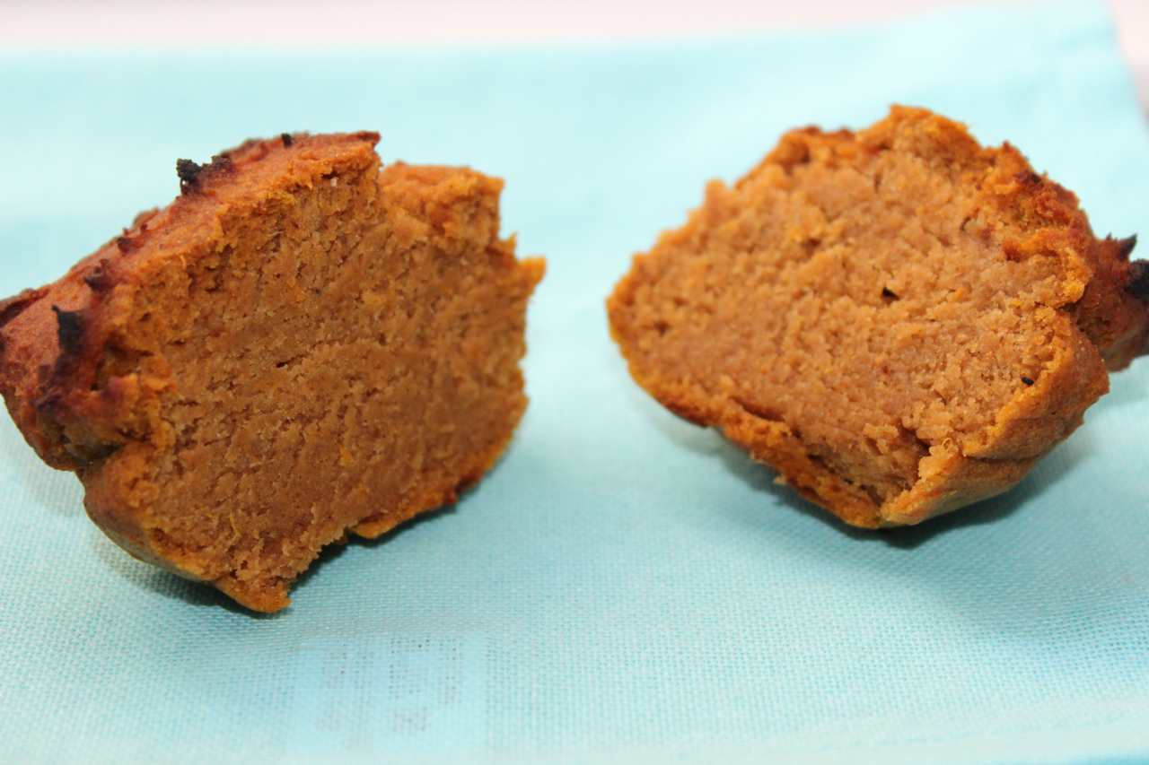 gluten free muffin cut in half close up recipe copyright Amy Morris 2013