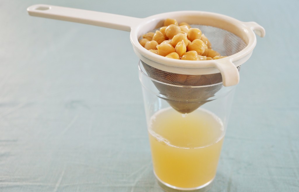 chickpea brine as an excellent vegan egg replacement